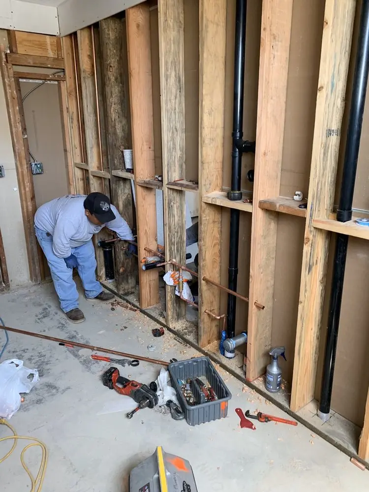 Commercial rough-in plumbing for Water Heater Replacement in Prunedale
